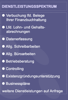 Dienstleistungsspektrum